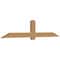 Ekena Millwork Eugene Smooth Timber Gable Bracket, Western Red Cedar, 96"W x 20"H x 3 1/2"D x 5 1/2"F, 5/12 Pitch GBW096X20X0406EUG00SWR - alternate 2